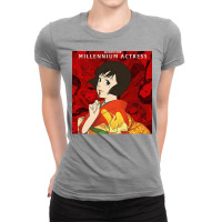 Satoshi Kon Millennium Actress Chiffon Girl 80s Ladies Fitted T-shirt | Artistshot