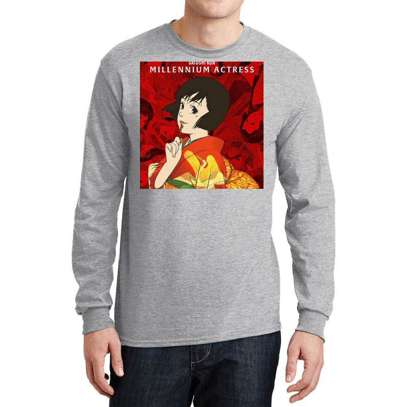 Satoshi Kon Millennium Actress Chiffon Girl 80s Long Sleeve Shirts by dassenaykp | Artistshot