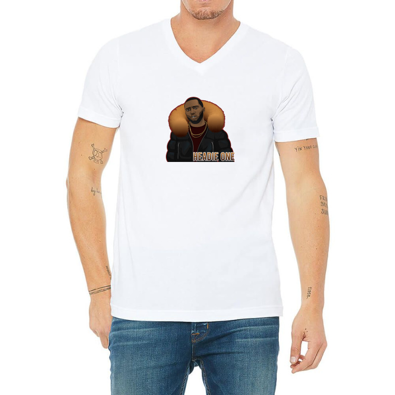 Headie One V-Neck Tee by swedereto90 | Artistshot