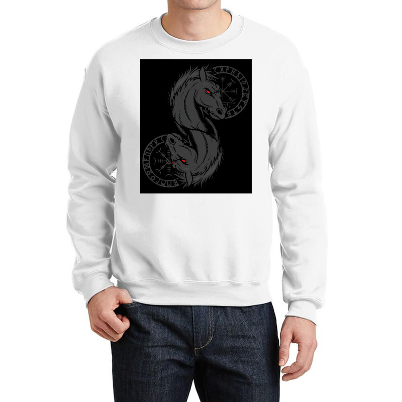 Viking Helm Of Awe Odin Sleipnir Aegishjalmur Classic  Trending Gift Crewneck Sweatshirt | Artistshot