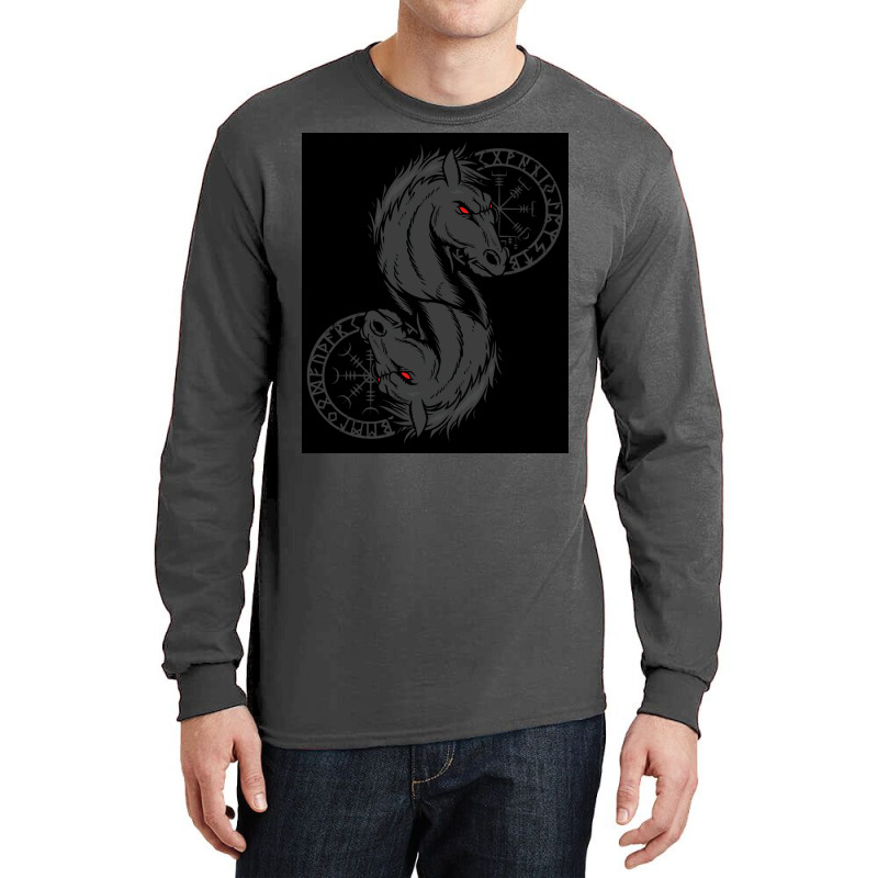 Viking Helm Of Awe Odin Sleipnir Aegishjalmur Classic  Trending Gift Long Sleeve Shirts | Artistshot