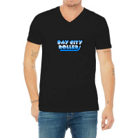 Bay City Rollers (blue) V-neck Tee | Artistshot