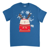 Cat Christmas Cute Cat Reindeer Christmas Costume Gift Classic T-shirt | Artistshot