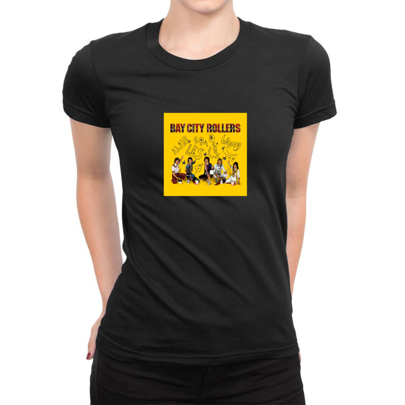 Bay City Rollers Yellow Ladies Fitted T-Shirt by AshleyAnnKemper | Artistshot