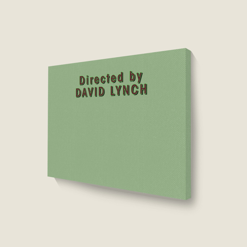 Directed By David Lynch Classic Green Nature Landscape Canvas Print | Artistshot