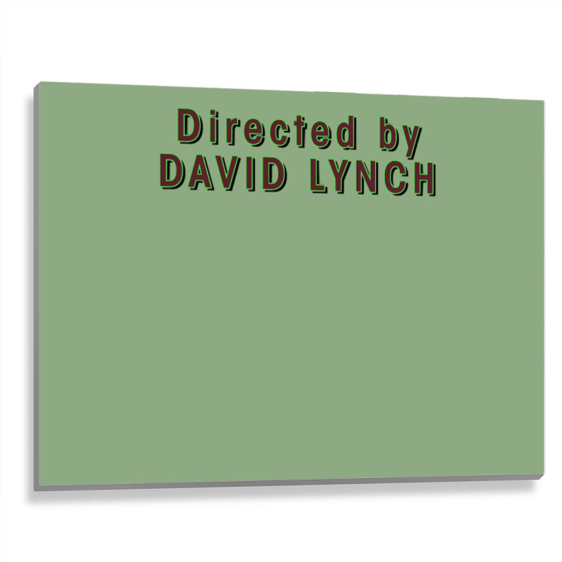 Directed By David Lynch Classic Green Nature Metal Print Horizontal | Artistshot