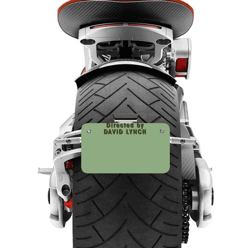 Directed By David Lynch Classic Green Nature Motorcycle License Plate | Artistshot