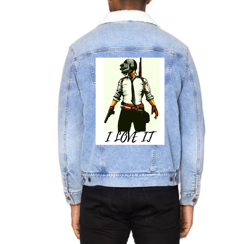 Pubg Gaming King 1 Unisex Sherpa-lined Denim Jacket | Artistshot