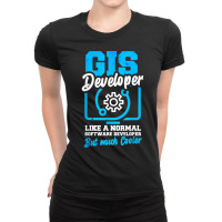 Gis Geographic Information System Geoinformatics Geography T Shirt Ladies Fitted T-shirt | Artistshot