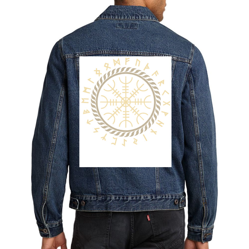 Viking Rune Viking Runes Nordic Runes  Vintage Cute Men Denim Jacket | Artistshot