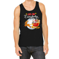 Cats For Everybody Funny Christmas For Cat Santa Lover Tank Top | Artistshot