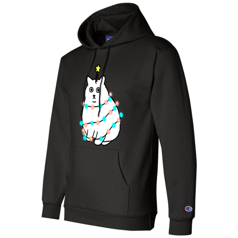 Christmas Cat Champion Hoodie | Artistshot