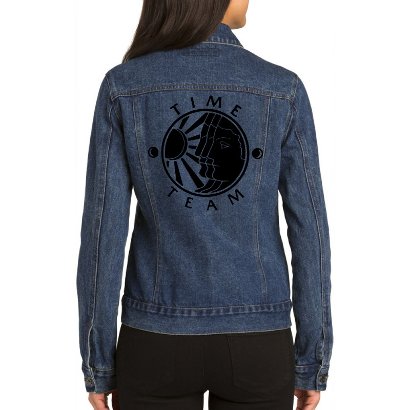 Time Team Television Ladies Denim Jacket by trokeryth | Artistshot