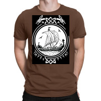 Viking Ship Boat Runes Wikinger Vikings  Quote Hippie T-shirt | Artistshot