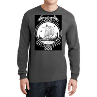 Viking Ship Boat Runes Wikinger Vikings  Quote Hippie Long Sleeve Shirts | Artistshot