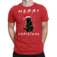 Christmas Cat For Men Funny Cat Christmas Pajama Decoration T-shirt | Artistshot