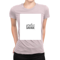 Sensitive Savage Poster 70s Ladies Fitted T-shirt | Artistshot