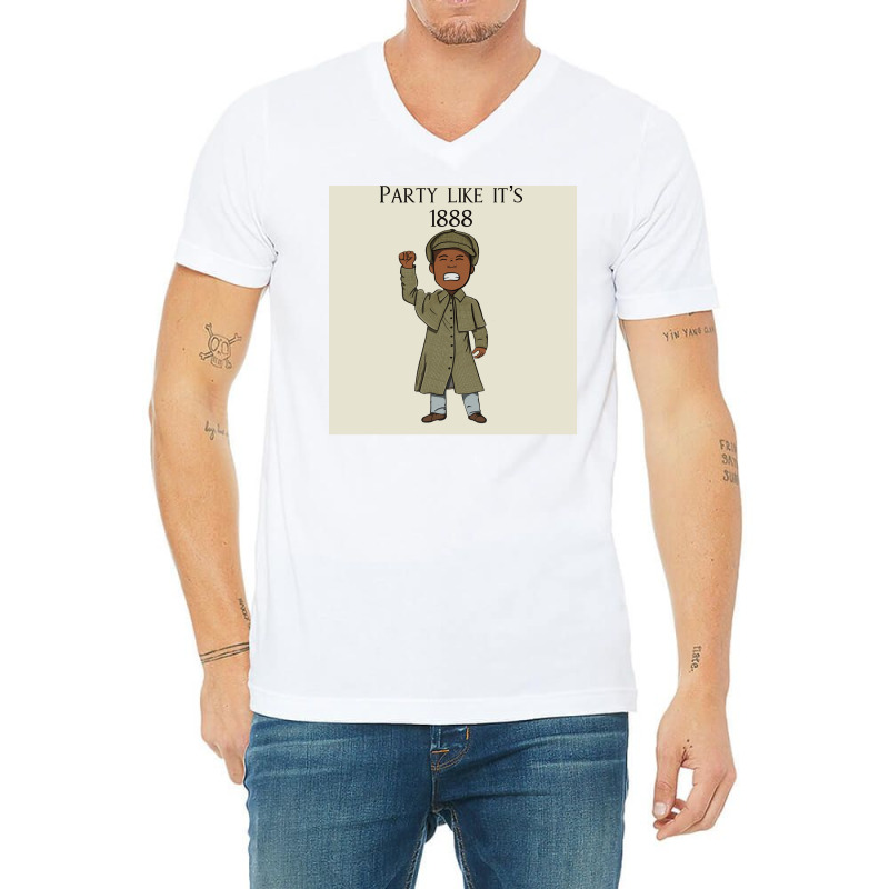 Jamaican Inspector Man Chibi Poster 70s V-Neck Tee by ferrarperishc | Artistshot