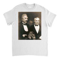 Elbert Einstein N Charlie Chaplin Classic T-shirt | Artistshot