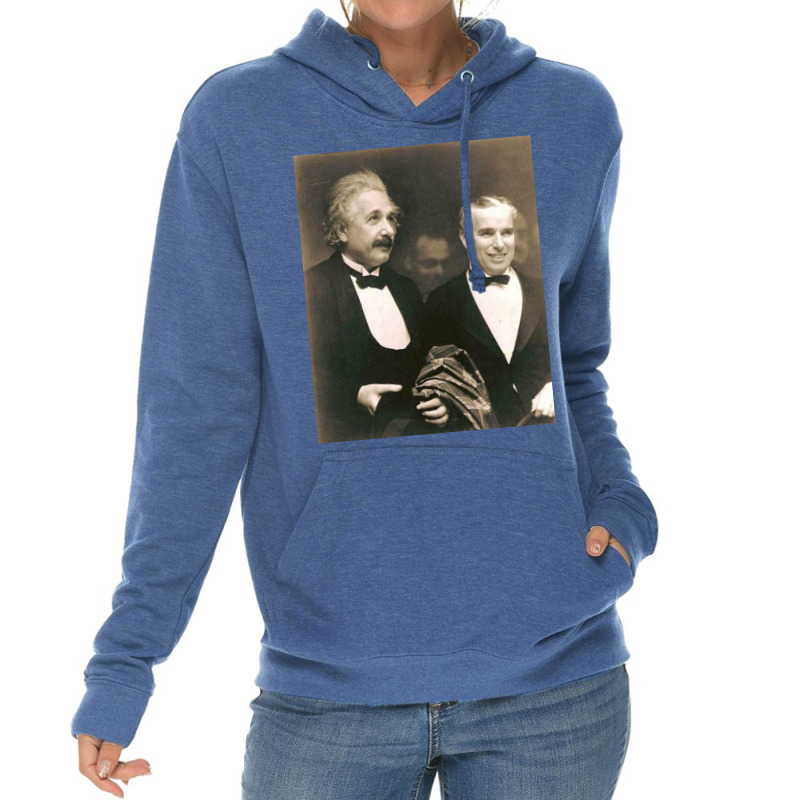 Elbert Einstein N Charlie Chaplin Lightweight Hoodie by ahseenbill | Artistshot