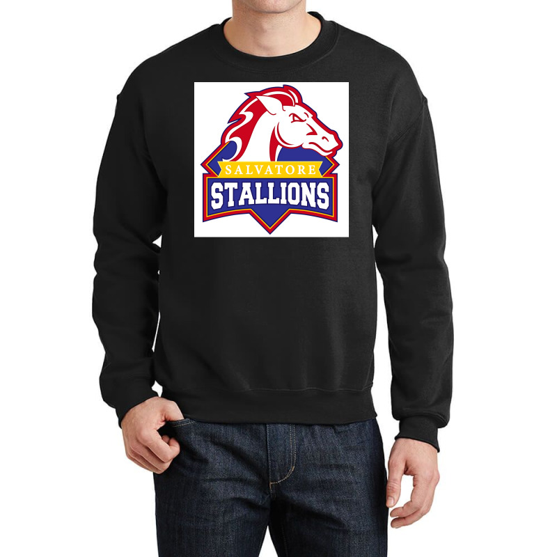 Legacies Salvatore Stallions Poster Crewneck Sweatshirt by ferrarperishc | Artistshot