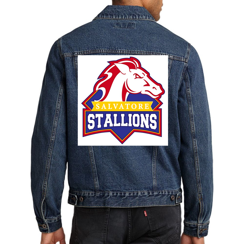 Legacies Salvatore Stallions Poster Men Denim Jacket by ferrarperishc | Artistshot