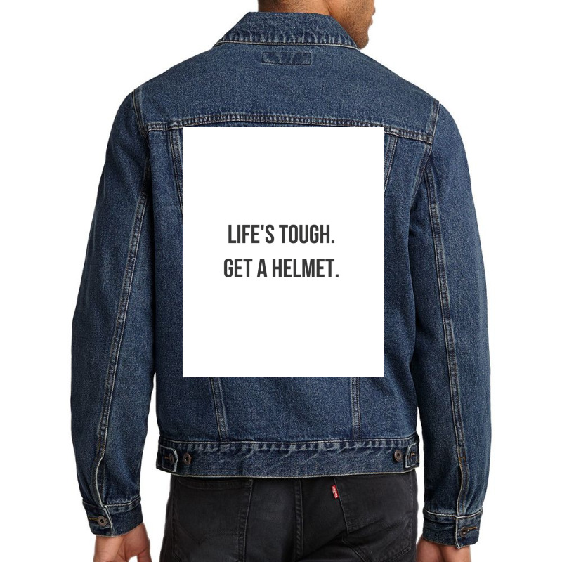 Lifex27s Tough Poster Hippie Men Denim Jacket by ferrarperishc | Artistshot