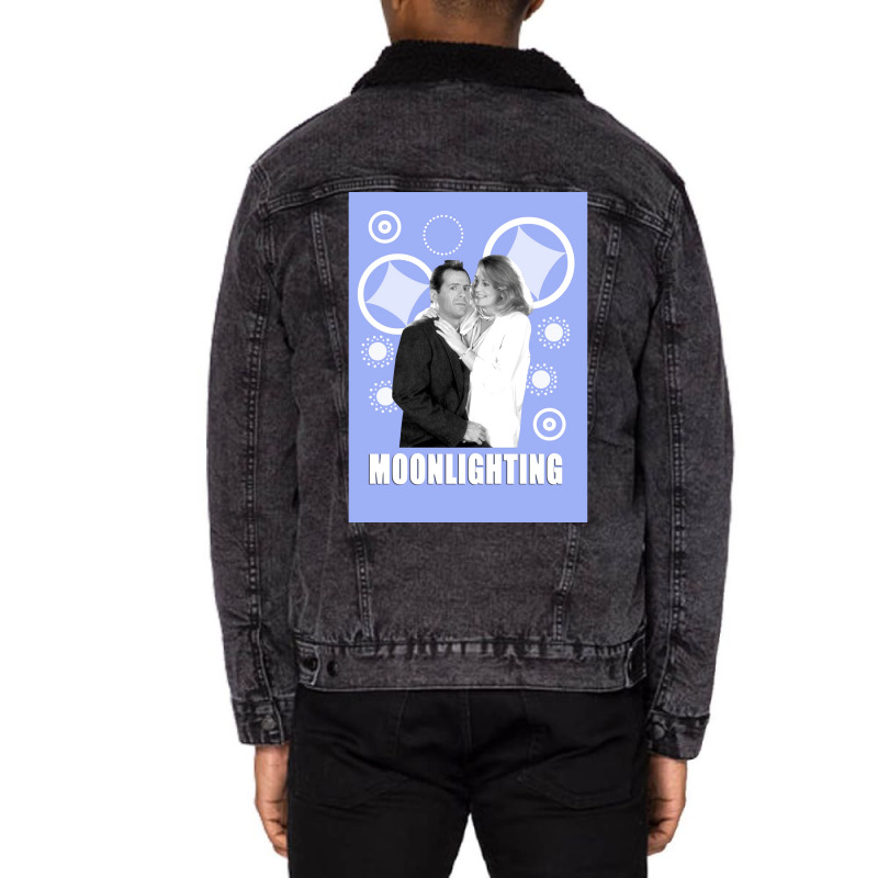 Moonlighting Poster Gift Unisex Sherpa-Lined Denim Jacket by ferrarperishc | Artistshot