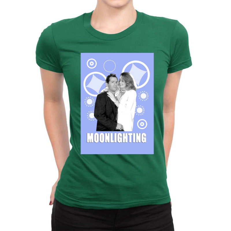 Moonlighting Poster Gift Ladies Fitted T-Shirt by ferrarperishc | Artistshot