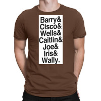 The Flash Names Poster Retro T-shirt | Artistshot