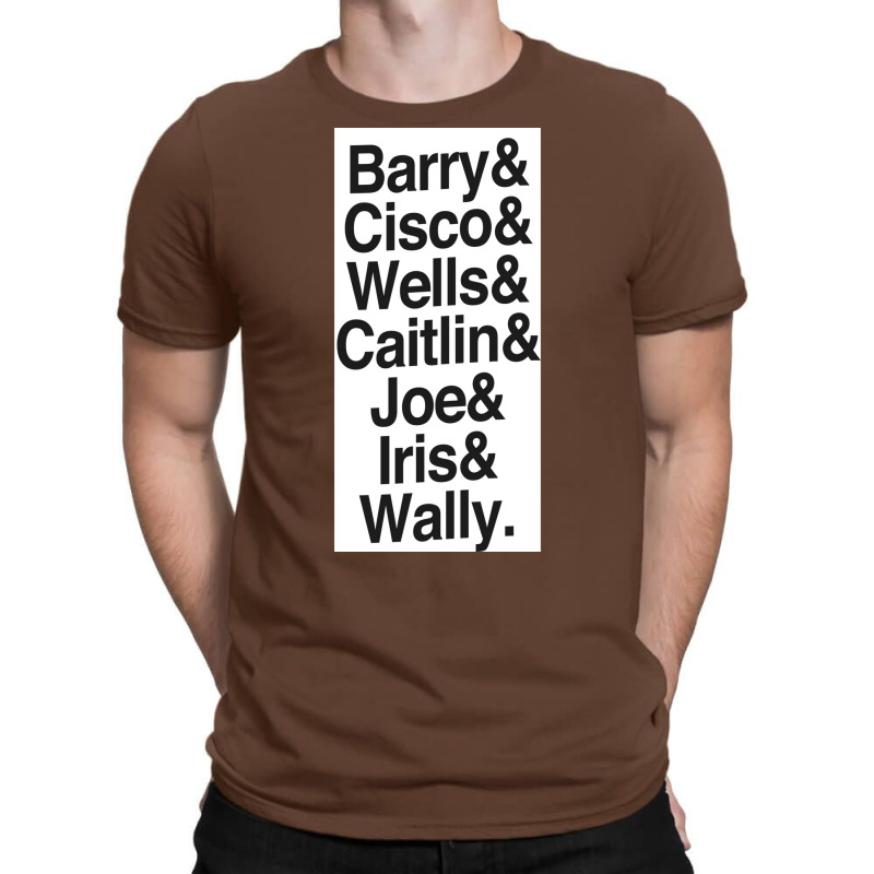 The Flash Names Poster Retro T-Shirt by khomsioriada2 | Artistshot