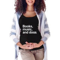 Limited Edition Books Music And Dogs (2) Maternity Scoop Neck T-shirt | Artistshot