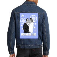 Moonlighting Poster Cute Men Denim Jacket | Artistshot