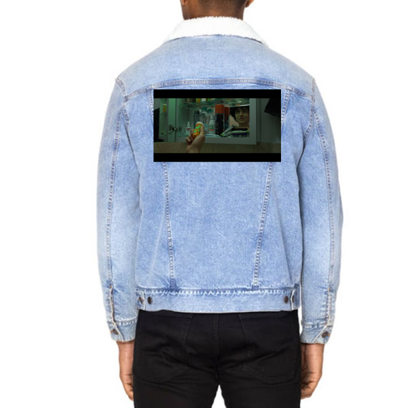 Eat This Flower 1 Classic Cute Aesthetic Unisex Sherpa-lined Denim Jacket | Artistshot