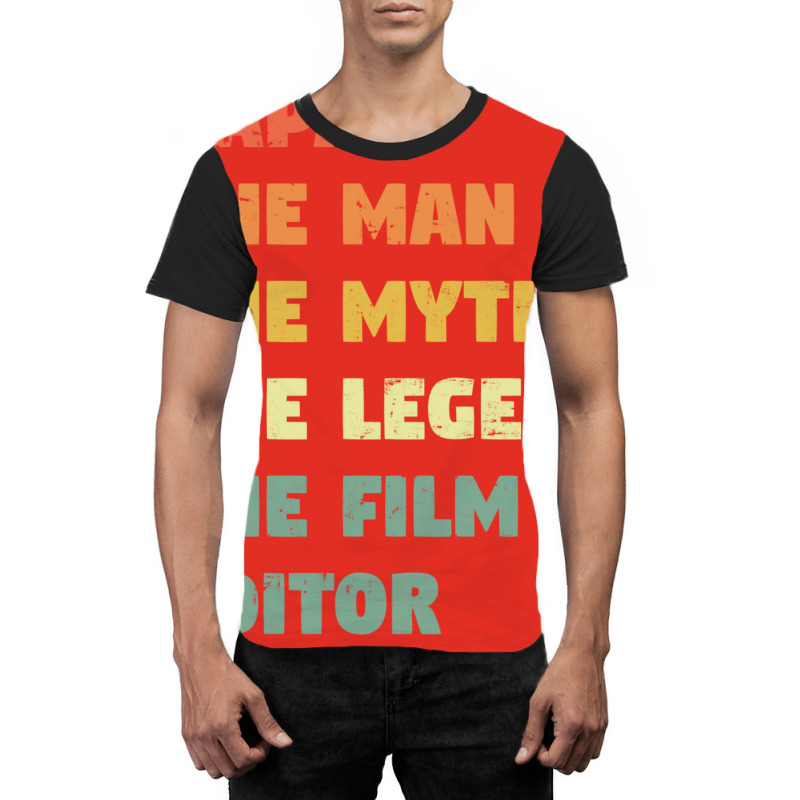 Film Editor Funny, Gift For Him, Film Editor   Music Gift  (1) Graphic T-shirt by ulluqebaduza3 | Artistshot