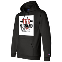 The Hus Did It Funny Crime Poster Boy Champion Hoodie | Artistshot