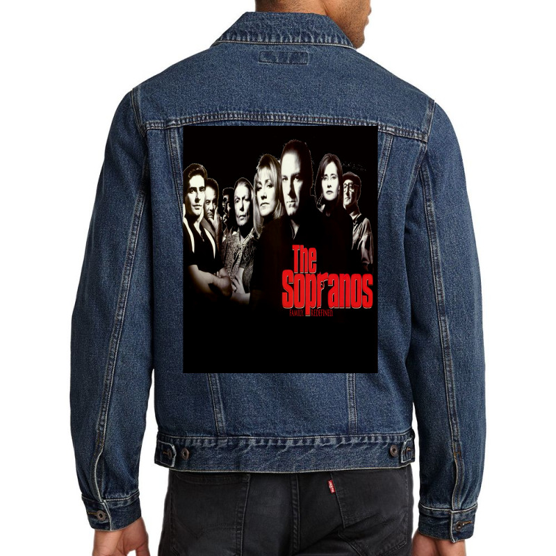 The Sopranos Poster Tumblr Men Denim Jacket | Artistshot