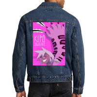 The Girl Tiger Poster Hippie Men Denim Jacket | Artistshot