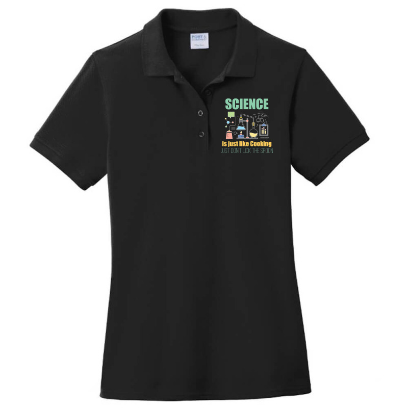 Hot Trend Science - Science Is Just Like Cooking (2) Ladies Polo Shirt by Jankonen637 | Artistshot