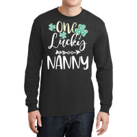 One Lucky Nanny Shamrock T  Shirt One Lucky Nanny Diamond Shamrock Pat Long Sleeve Shirts | Artistshot