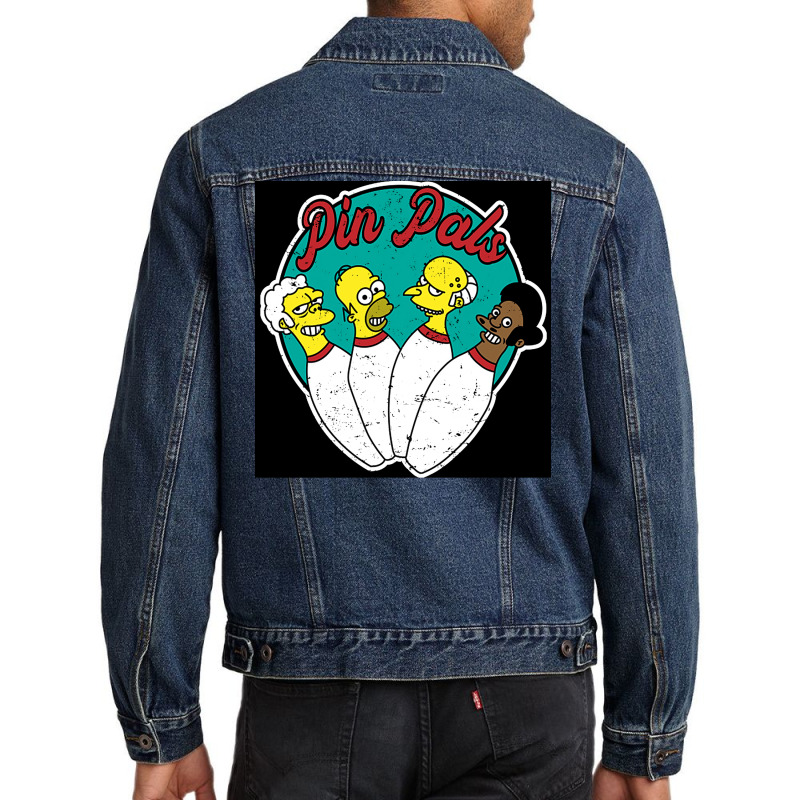 The Pin Pals Poster Humor Men Denim Jacket by sivelslebeckl | Artistshot