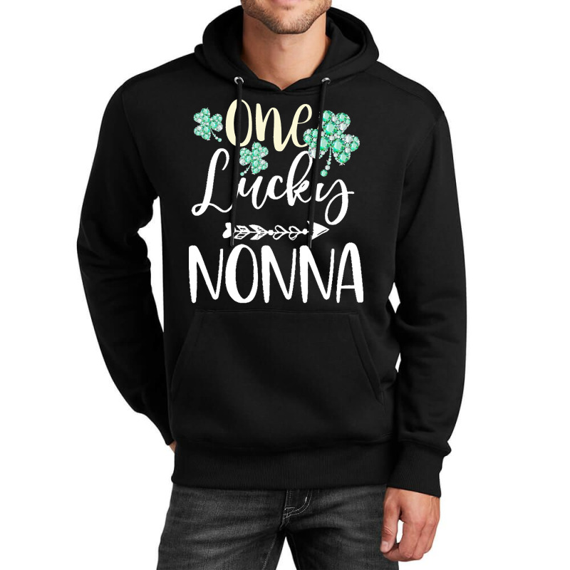 One Lucky Nonna Shamrock T  Shirt One Lucky Nonna Diamond Shamrock Pat Unisex Hoodie | Artistshot