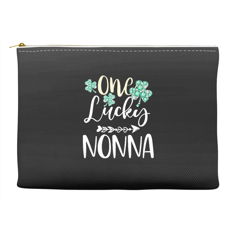 One Lucky Nonna Shamrock T  Shirt One Lucky Nonna Diamond Shamrock Pat Accessory Pouches | Artistshot