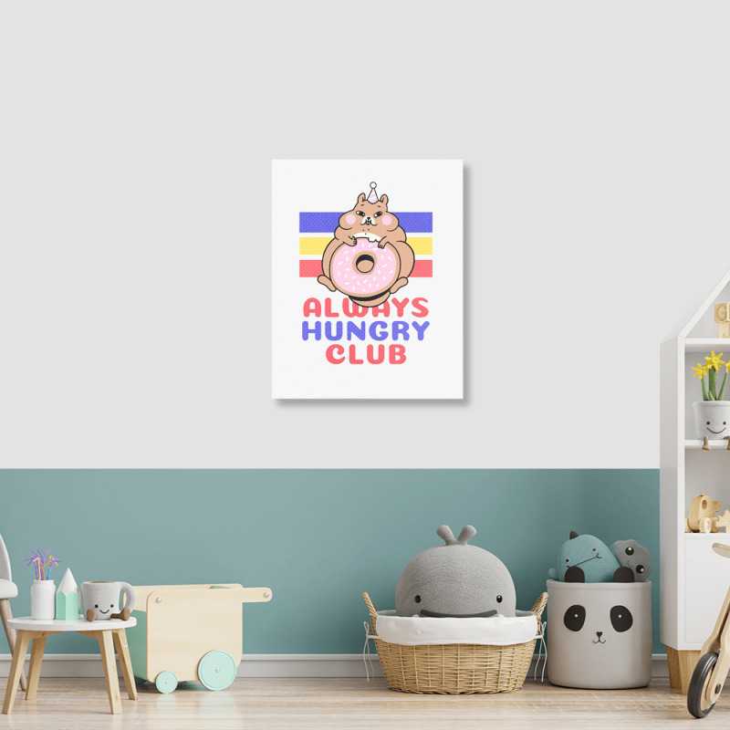 Always Hungry Club Portrait Canvas Print | Artistshot