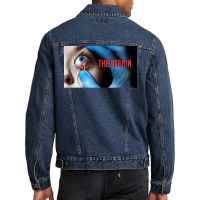 The Strain Poster Yellow Men Denim Jacket | Artistshot