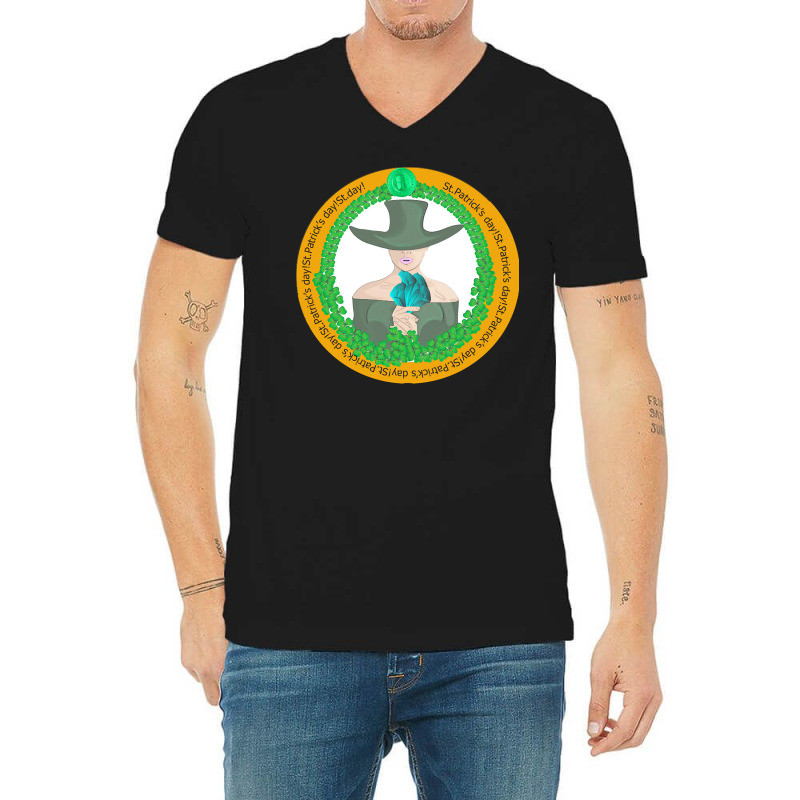 Patrick Day T  Shirt Irish Girl St Patricks Day T  Shirt V-neck Tee | Artistshot