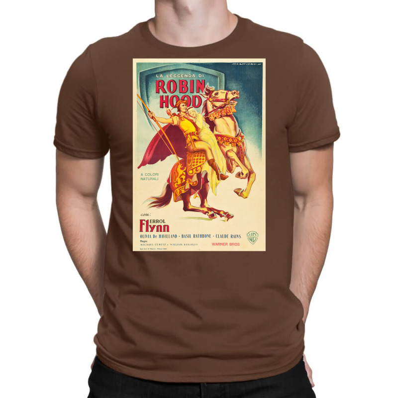 The Adventures Of Robin Hood 1938 Michael Curtiz Vintage Italian Movie T-Shirt by azapogosw | Artistshot