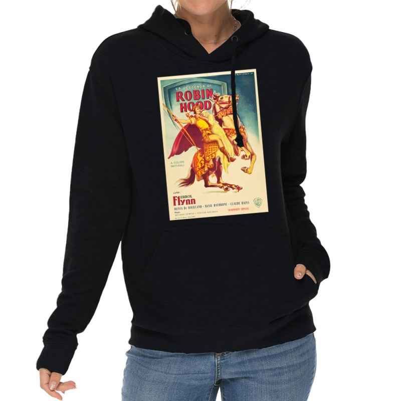 The Adventures Of Robin Hood 1938 Michael Curtiz Vintage Italian Movie Lightweight Hoodie by azapogosw | Artistshot