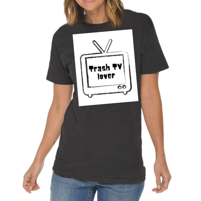 Trash Tv Lover Poster Cool Vintage T-Shirt by ferrarperishc | Artistshot