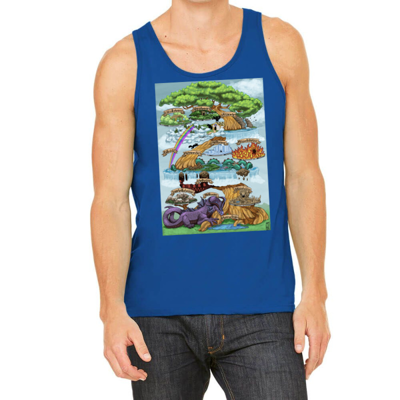 Yggdrasill The Nine Worlds  Aesthetic Aesthetic Tank Top | Artistshot